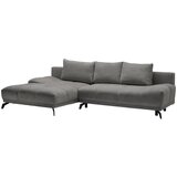 Hom`in KOTNA SEDEŽNA GARNITURA, šenilja modra, rjava | Shoptok.si