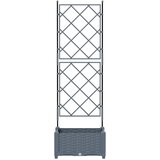  Vrtna saksija Svjetlosiva 40 x 40 x 125,5 cm PP | shoptok.hr