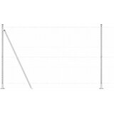  Heksagonalna ograda s betonskom osnovom 10 x 1,5 m Srebrna | shoptok.hr