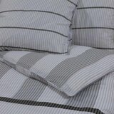  Set posteljine za poplun sivi 140 x 200 cm pamučni | shoptok.hr
