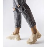 Gemre Beige fabric women's sports shoes Aaron | Shoptok.si
