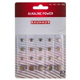 BAUHAUS Gumbna baterija Power 20 kos AG1/AG3/AG4/AG13 (1,5 V, 20 kos) | Shoptok.si