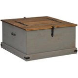  Škrinja za pohranu HALDEN siva 91x91x47 cm puno drvo bor | Eponuda.com