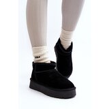 Boto Fashionable Suede Low Snow Boots Black Nucca | Shoptok.si