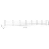 vidaXL Gabionska košara U-oblika s 8 stupova 860x20x100 cm željezna | shoptok.hr