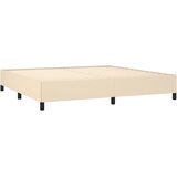  s oprugama i madracem krem 200 x 200 cm od tkanine | shoptok.hr