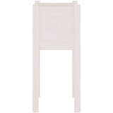  Vrtne sadilice 2 kom bijele 31 x 31 x 70 cm od masivne borovine | shoptok.hr