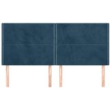  Uzglavlje tamnoplavo 160x5x118/128 cm baršunasto | Eponuda.ba