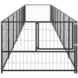  Kavez za pse crni 8 m² čelični | shoptok.hr
