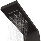 vidaXL Panel za tuširanje aluminijski crni | shoptok.hr