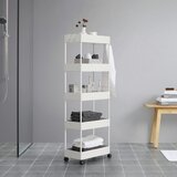 Bessagi Home Kopalniški Regal Sandro, S Kolesci, Bela | Shoptok.si