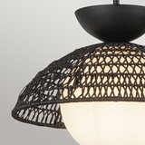  Alora Mood ALM-PERTH-P-BK - Luster na štapu PERTH 1xE27/60W/230V prečnik 37,5 cm crna | Eponuda.com