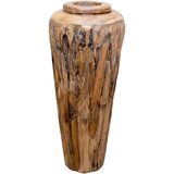 vidaXL Okrasna vaza 40x80 cm trdna tikovina | Shoptok.si