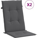  Vrtni jastuci za stolice 2 kom antracit 120x50x2 cm od tkanine | shoptok.hr