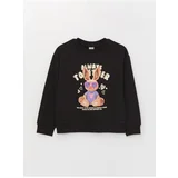 LC Waikiki Crew Neck Printed Long Sleeve Girl's Sweatshirt