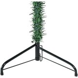  Ozka umetna polovična novoletna jelka s stojalom zelena 180 cm, (20887616) | Shoptok.si
