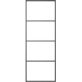  Klizna vrata od aluminija i stakla ESG 76 x 205 cm crna | shoptok.hr
