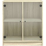 vidaXL Bočni ormarić sa staklenim vratima boja hrasta 68x37x75 5 cm | shoptok.hr