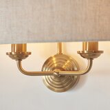  Endon 110726 - Zidna svetiljka HIGHCLERE 2xE14/40W/230V bež/mesing | Eponuda.com