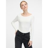 Orsay White women's long-sleeved T-shirt - Women's Cene
