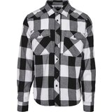 BYBrandit Checkshirt black/white Cene