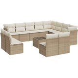  13-dijelni set vrtnih sofa s jastucima poliratan Bež | shoptok.hr