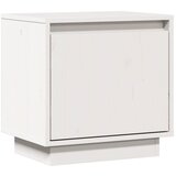 Maison Chic Nočna omarica - Nočna miza bela 40x30x40 cm trdna borovina, (21688374) Cene