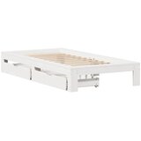  Okvir kreveta bez madraca bijeli 75 x 190 cm masivna borovina | shoptok.hr