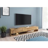P & B nizka omarica lowa, barva hrasta, led | Shoptok.si