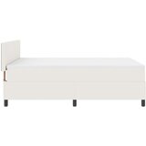 Box Spring Krevet s madracem Krem 140x200 cm Plišana tkanina | shoptok.hr