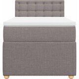  Krevet s oprugama i madracem smeđesivi 80x200 cm od tkanine | shoptok.hr