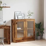 vidaXL Knjižna omara starinski les 82,5x30,5x80 cm inženirski les | Shoptok.si