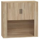 Maison Chic Stenska omarica - Zidna omarica sonoma hrast 80x33x80 cm inženirski les iu73, (22063558) | Shoptok.si