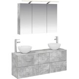  Set namještaja za kupaonicu 4 pcs Betonska siva | shoptok.hr