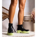 Gemre Black ankle boots on a green platform Gaffney | shoptok.hr