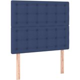  Box spring s madracem LED plavi 90x200 cm od tkanine | shoptok.hr
