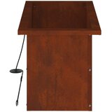  Vrtna posuda za sadnju s LED svjetlom Rđa 30 x 60 x 30 cm Slike