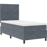  Krevet s opruga kutije Tamno siva 90 x 190 cm Baršun | shoptok.hr
