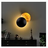 Opviq Črna/v bakreni barvi LED stenska svetilka ø 25 cm Yosma – | Shoptok.si