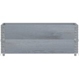  Okviri za palete 2 kom sivi 100 x 50 cm od masivne borovine | shoptok.hr