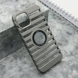 Maska lines logo cut za iphone 12/12 pro/ siva