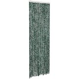 Furnova Zavesa proti mrčesu zelena in bela 56x185 cm šenilja, (21917744) | Shoptok.si