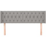  Vzglavje z ušesi svetlo sivo 163x16x78/88 cm blago, (20793749) | Shoptok.si
