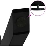 vidaXL noge za jedilno mizo x-oblika 2 kosa črna 70x(72-73) cm jeklo | Shoptok.si