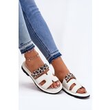 VINCEZA Ladies Leather Sandals With Velcro Leopard | ePonuda.com