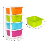 Modern Home ModernHome Ormarić na Kotačima s 4 Ladice 77 x 35,5 cm | shoptok.hr