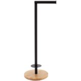 Tendance DRŽAČ TOALETNOG PAPIRA SAMOSTOJEĆI, METAL/BAMBUS, CRNI Cijene