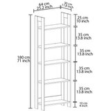 Hanah home Bookshelf Country, 64x180x30 cm, Bijela | Eponuda.ba