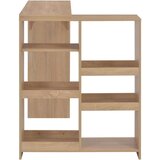 vidaXL Barski stol s pomičnom policom boja hrasta 138 x 39 x 110 cm | shoptok.hr