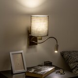  Brilagi - LED zidna lampa NUBILA 1xE27/25W/230V + LED/3W mesing/antracit | Eponuda.com